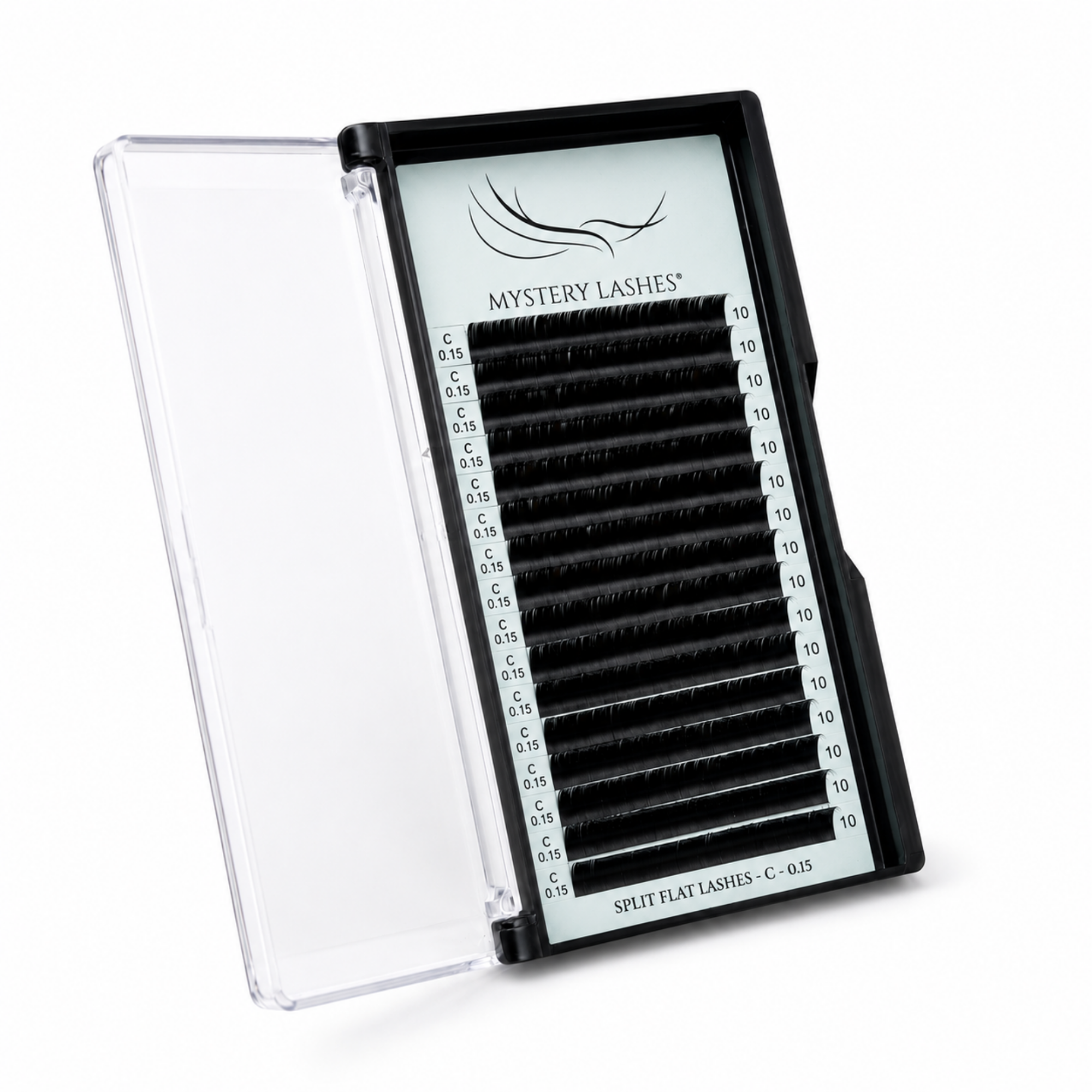Split Flat Lashes Einzellängen