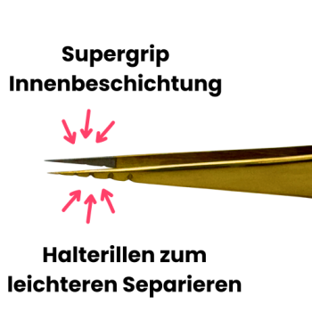 Preview: Separationspinzette mit Rillen Preview: Separationspinzette mit Rillen an der Aussenseite