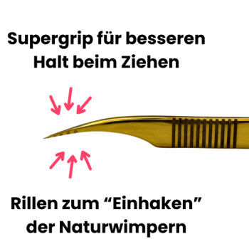 Preview: Separationspinzette mit Rillen Preview: Separationspinzette mit Supergrip Beschichtung